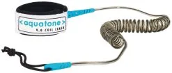 Aquatone 9.0 Sup Coil Leash White