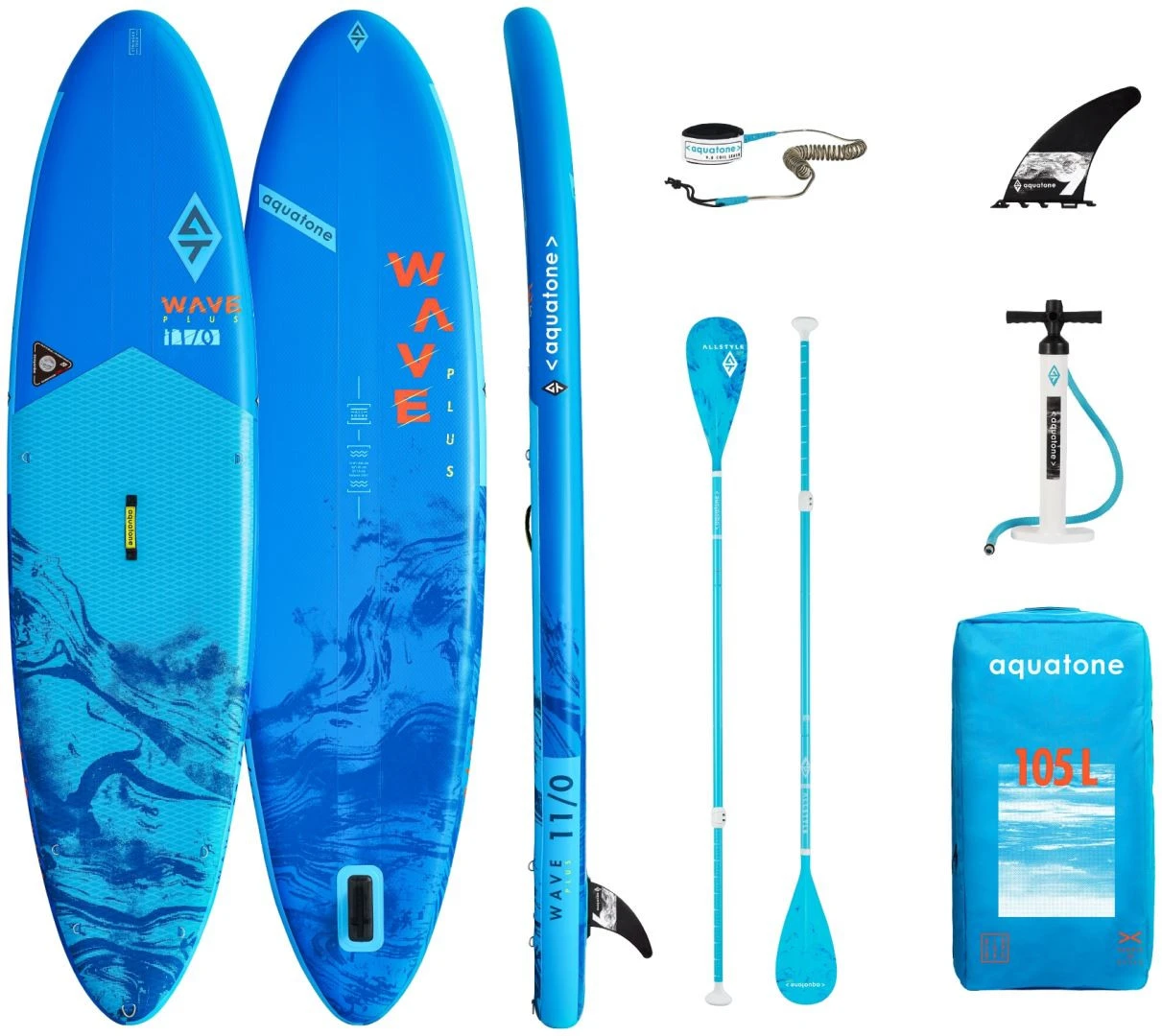Aquatone Wave Plus 11'0" All-Round SUP Blue 3 Aquatone Wave Plus 11'0" All-Round SUP Blue