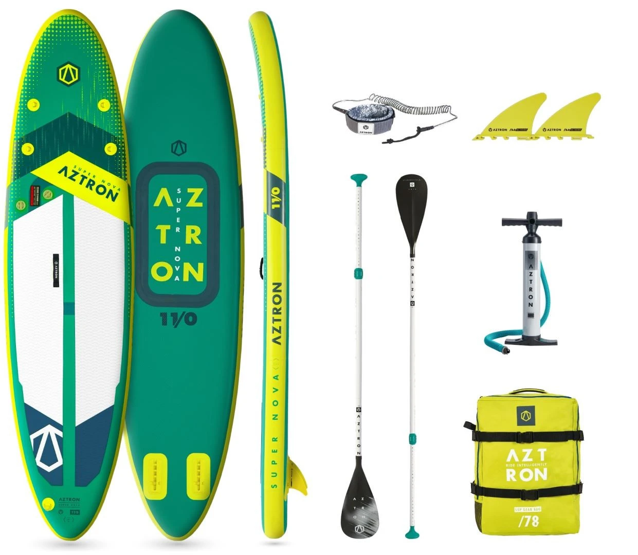 Aztron Super Nova Compact 11'0" Green-Yellow 3 Aztron Super Nova Compact 11'0" Green-Yellow