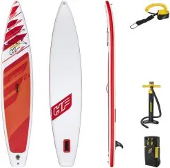Bestway Hydro-Force Fastblast 12'6 Tech SUP Only Red -Planche à Pagaie bestway hydro force fastblast 12 6 tech sup only red 2