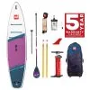 Red Paddle Co. Red Paddle Co 11'0 Sport MSL Inflatable SUP + Hybrid Tough Paddle White-Purple-Dark Blue -Planche à Pagaie red paddle co 11 0 sport msl inflatable sup hybrid tough paddle white purple dark blue 0