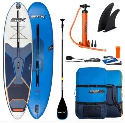 STX I-Sup Hybrid Freeride 10'6" X 32 X 6' Blue-Orange -Planche à Pagaie stx isup hybrid freeride 10 6 x 32 x 6 blue orange 0 1